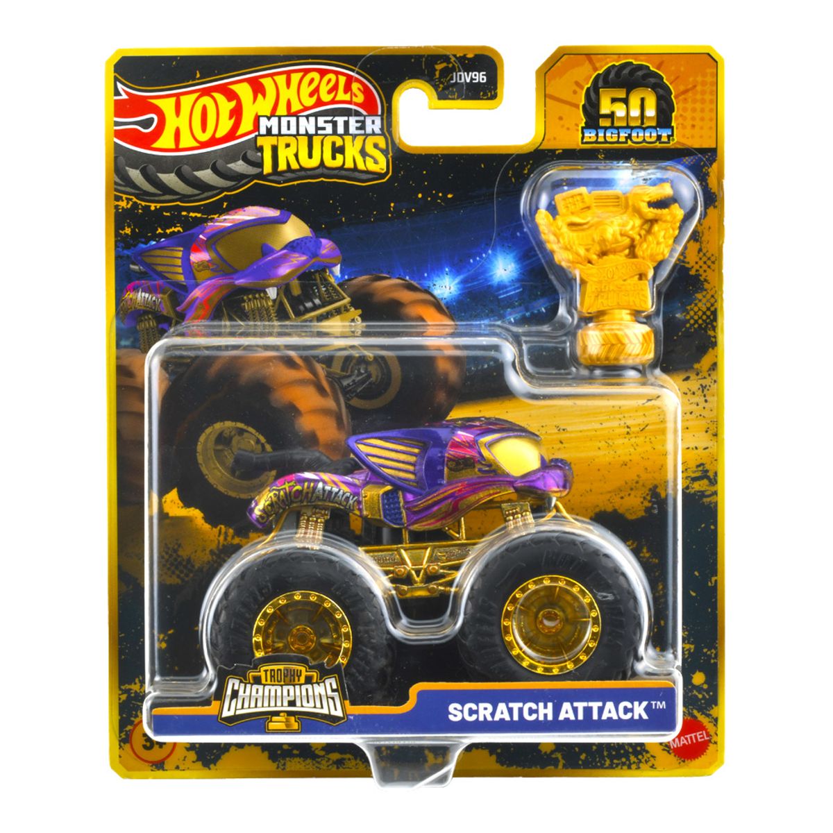 HOT WHEELS - JUGUETE HOT WHEELS scratch attack Monster Truck 50 años