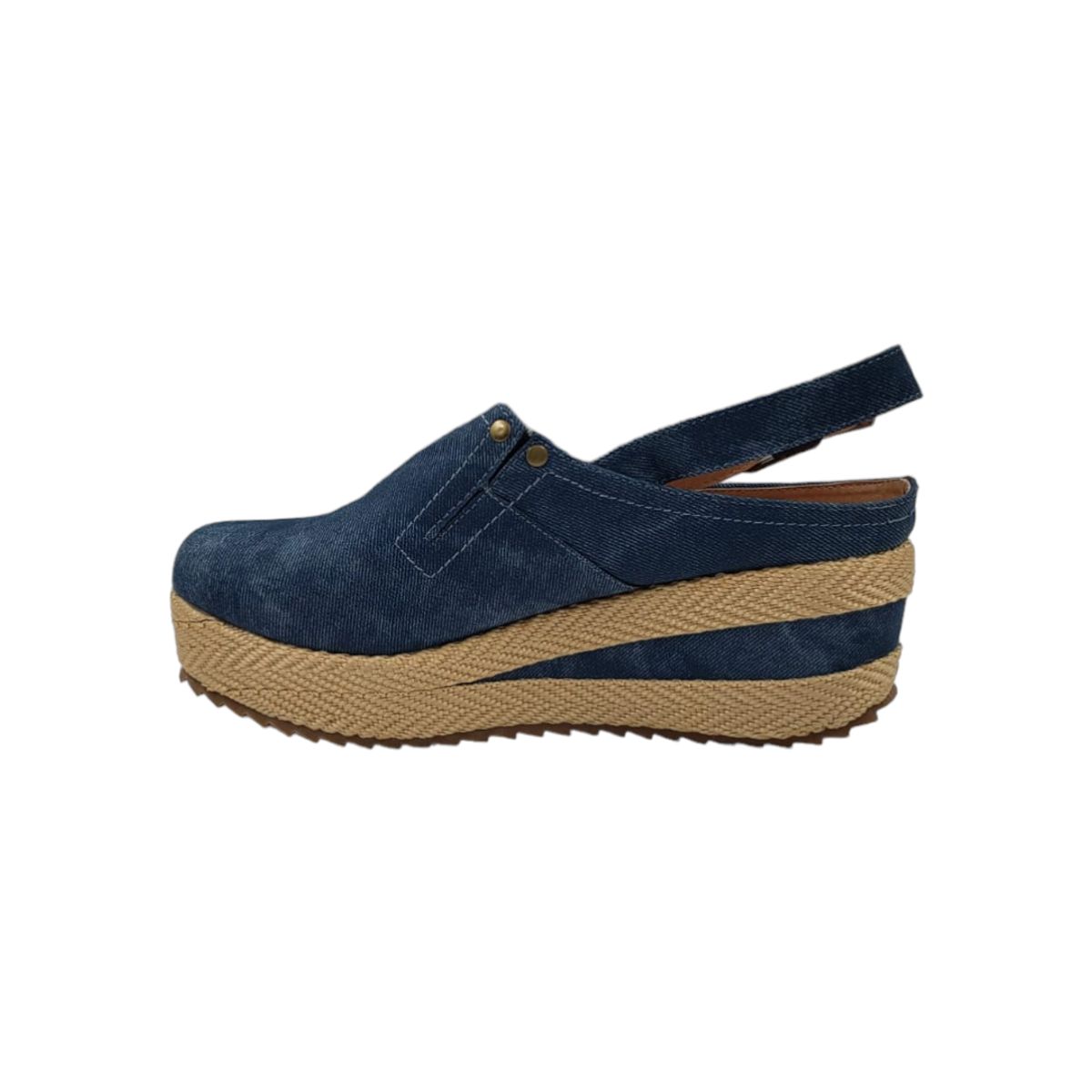 HERIEL - Zapato Panchita Azul Plataforma