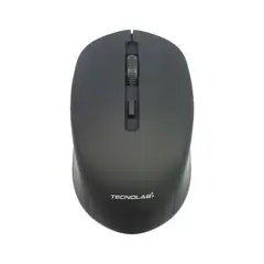 TECNOLAB - Mouse Inalámbrico 24G Recargable Tipo-C Negro - PS