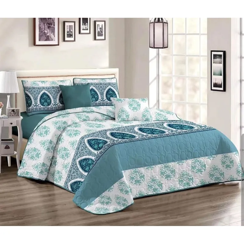 GENERICO - Quilt de Verano King Azul KFL117
