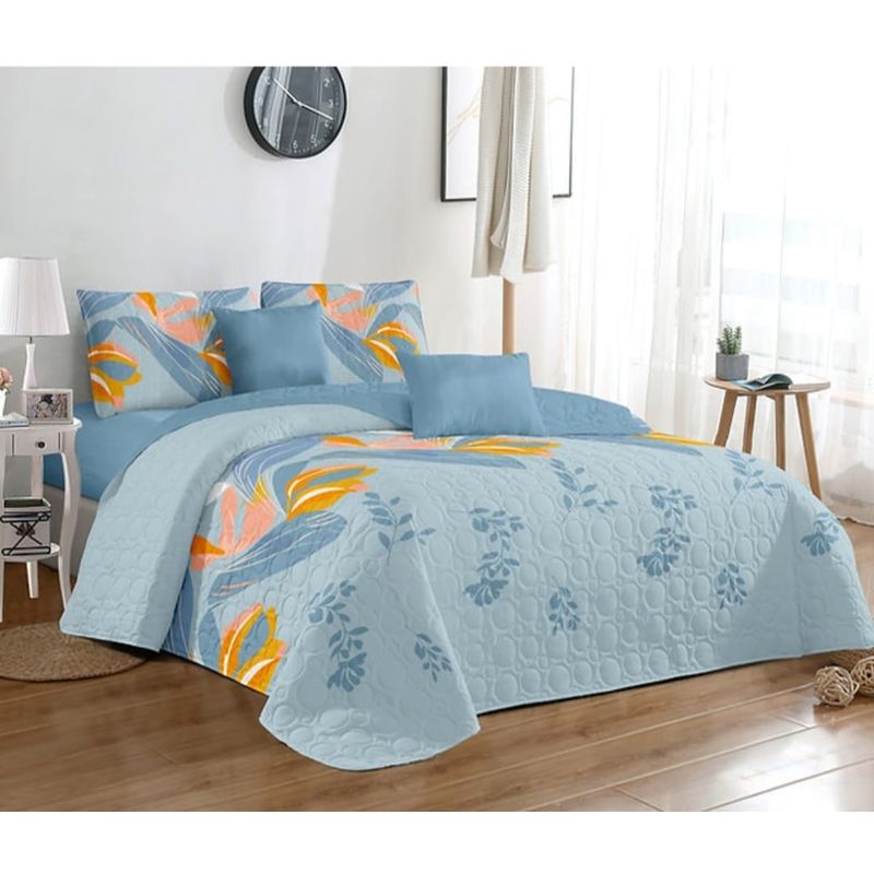 GENERICO - Quilt de Verano King Azul KFL685