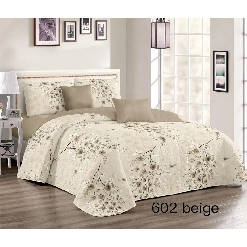 GENERICO - Quilt de Verano King Beige KFL602