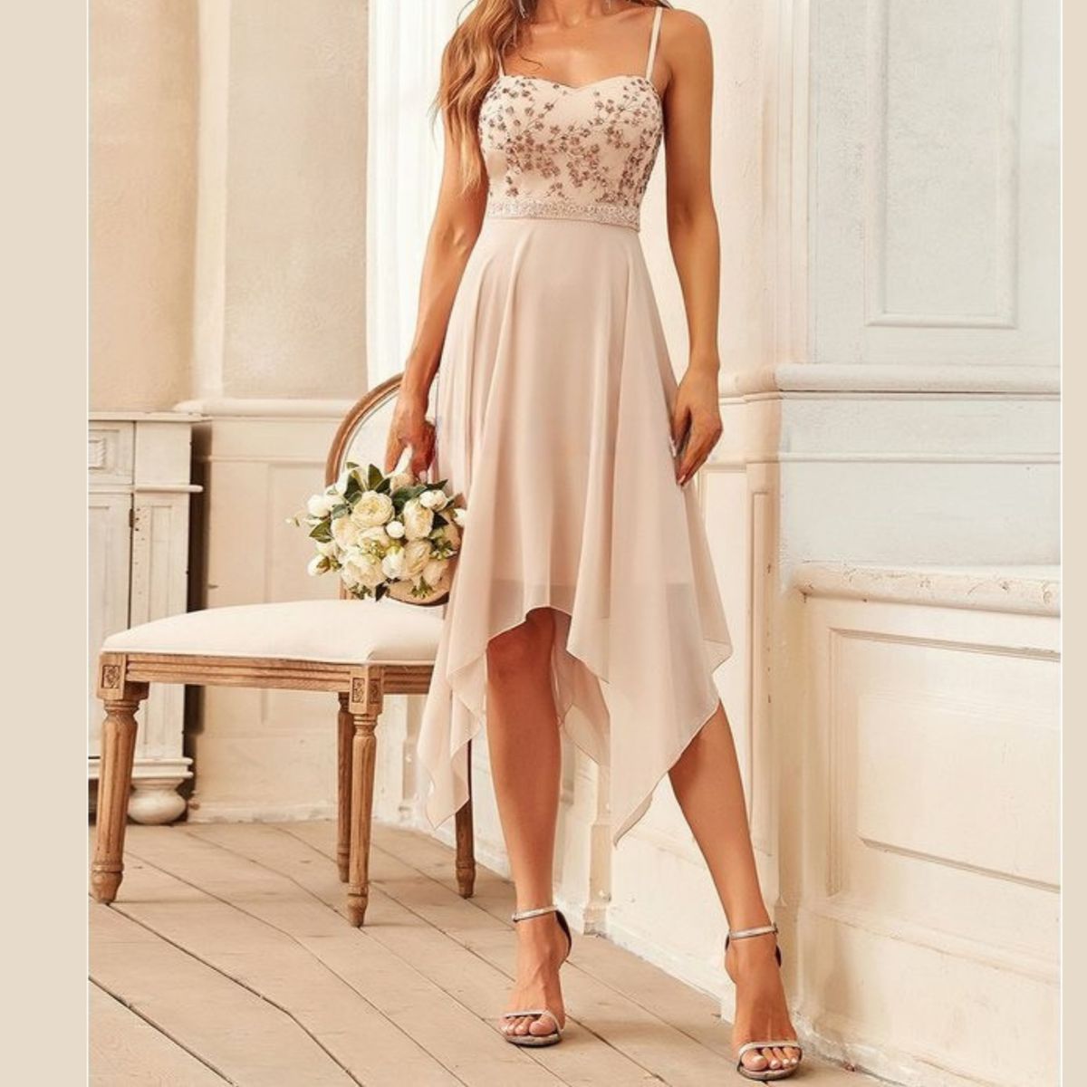 ARRAKASTA - Vestido falda asimétrica