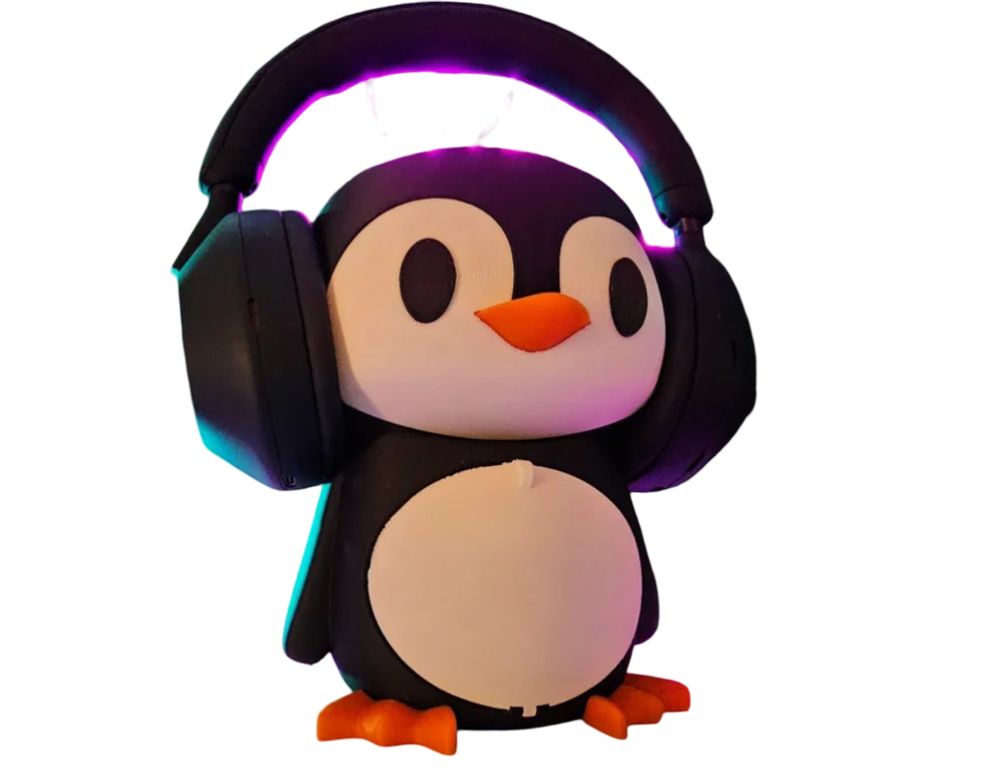 GENERICO Soporte para audífonos - Diseño Pingüino