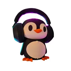 GENERICO - Soporte para audífonos - Diseño Pingüino