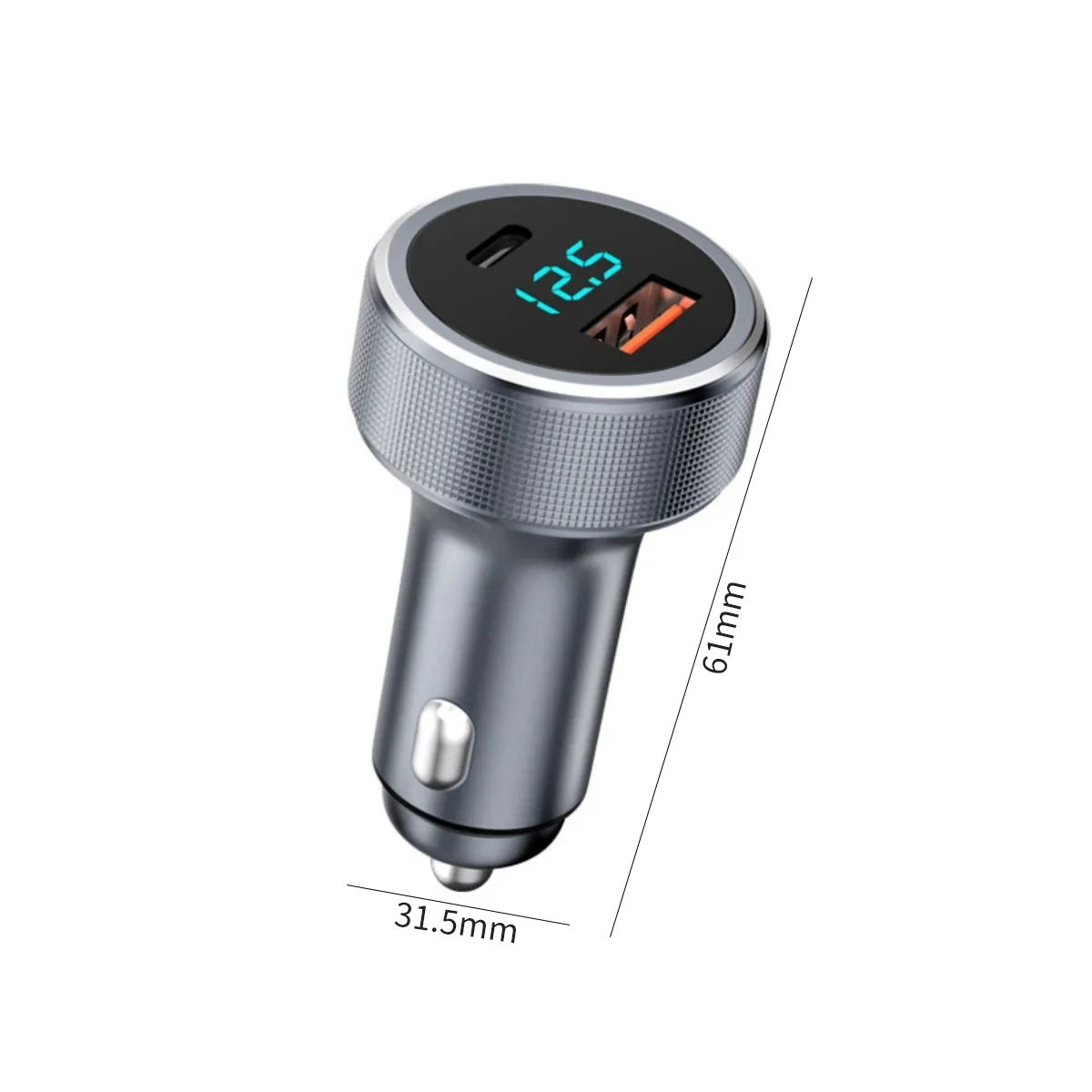 ATURE - Cargador Inteligente Para Coche Con Pantalla Digital De 54 W