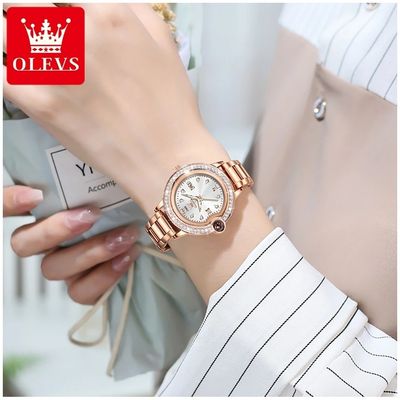 Imagen 2 del producto Reloj de Mujer de Lujo con Cristales Movimiento Cuarzo y Calendario