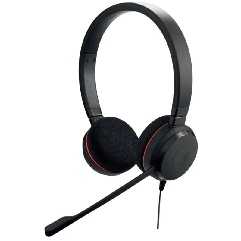 JABRA - Jabra Evolve 20 Duo MS Audifonos Estéreo USB-C/A con Micrófono