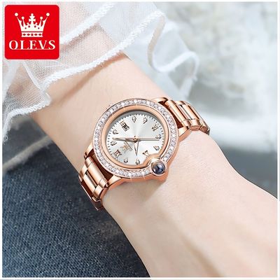 Imagen 2 del producto Reloj de Pulsera de Lujo para Mujer con Diamantes Resistencia al agua