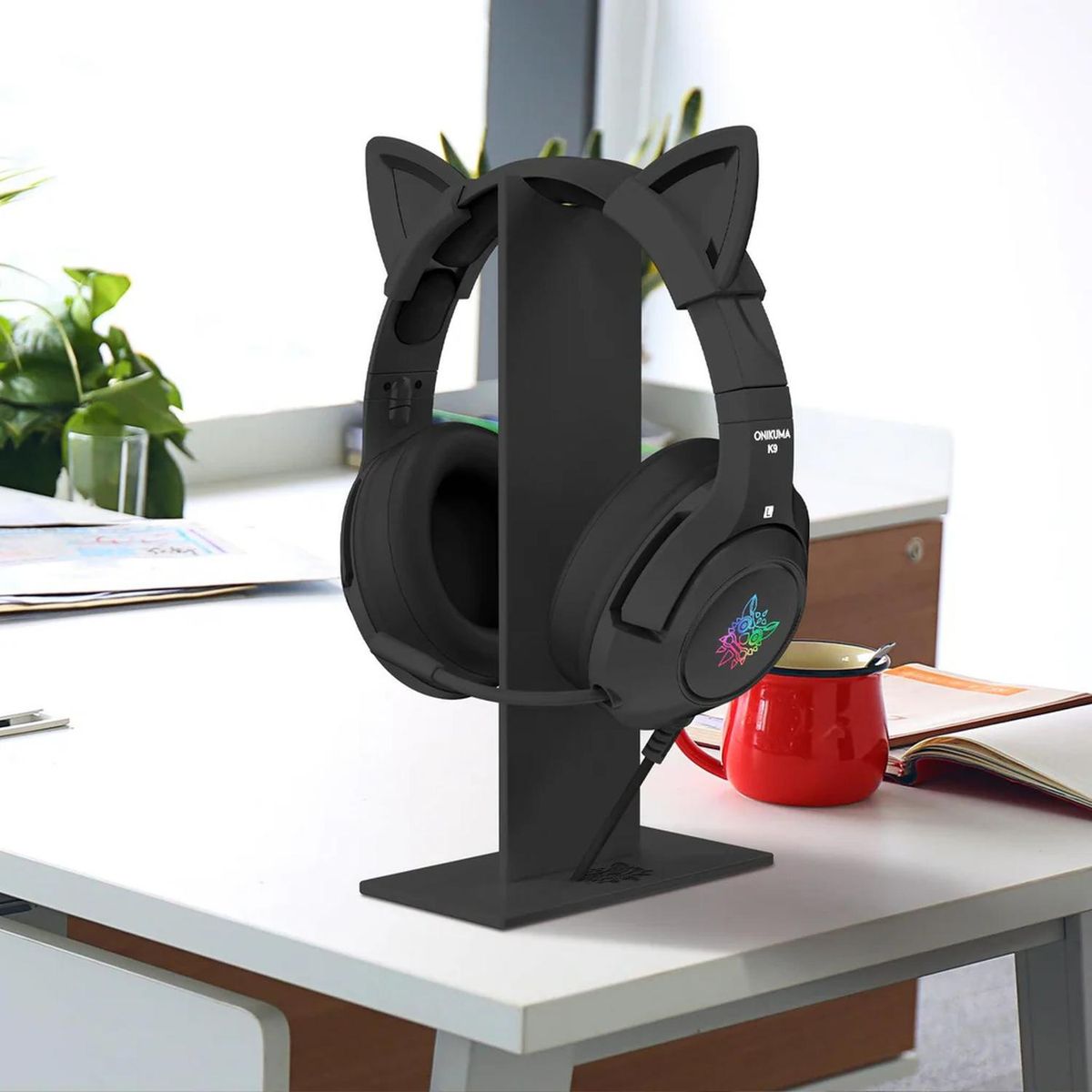 ONIKUMA - Soportes Audífonos Onikuma ST-1- - Negro