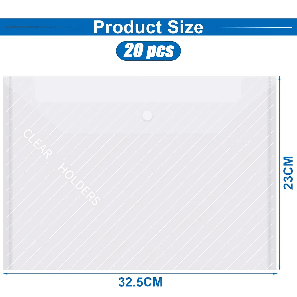 ATURE - Pack 20 Bolsas Sobres Almacenamiento De Documentos A4 32x23