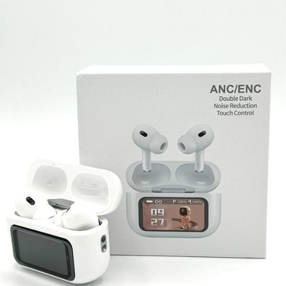 GENERICO - Auriculares inalámbricos Bluetooth ANCENC doble reducción de ruido oscuro y control táctil