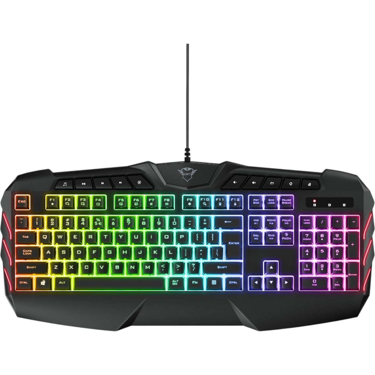 TRUST - Teclado Gamer Multimedia Trust Gxt 881 Odyss Full RGB Hybrido