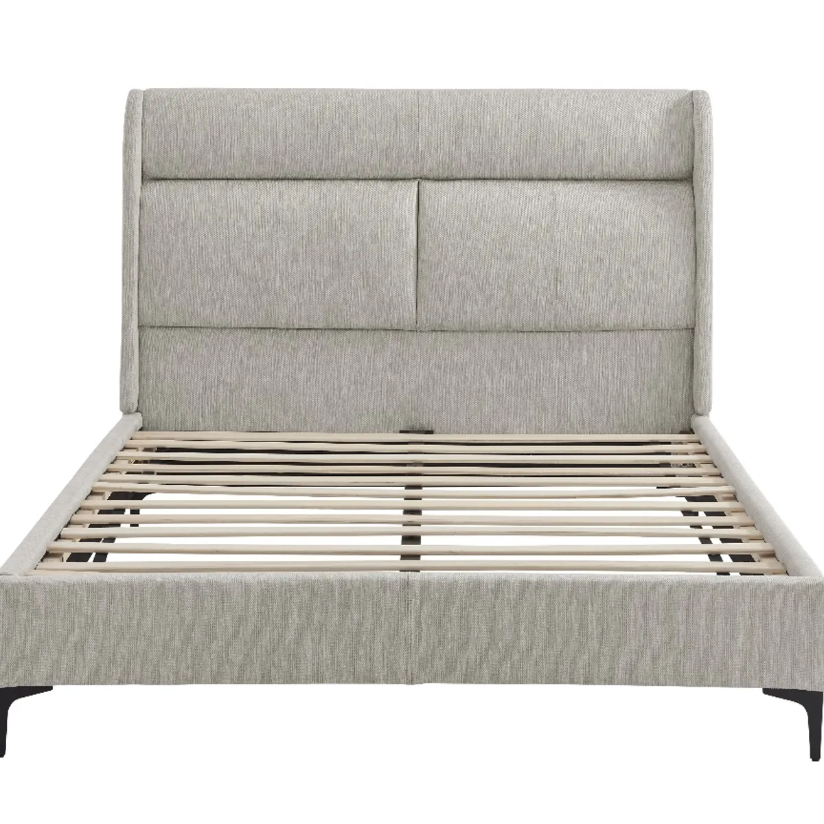 SWEET HOGAR - Cama Europea con respaldo tapizada 2 plazas