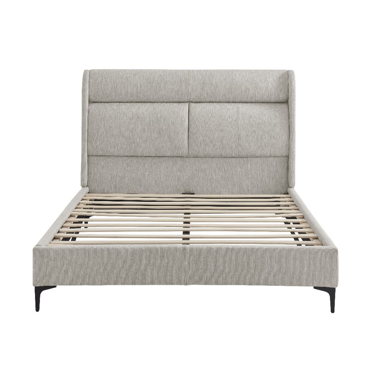 SWEET HOGAR - Cama Europea con respaldo tapizada 2 plazas