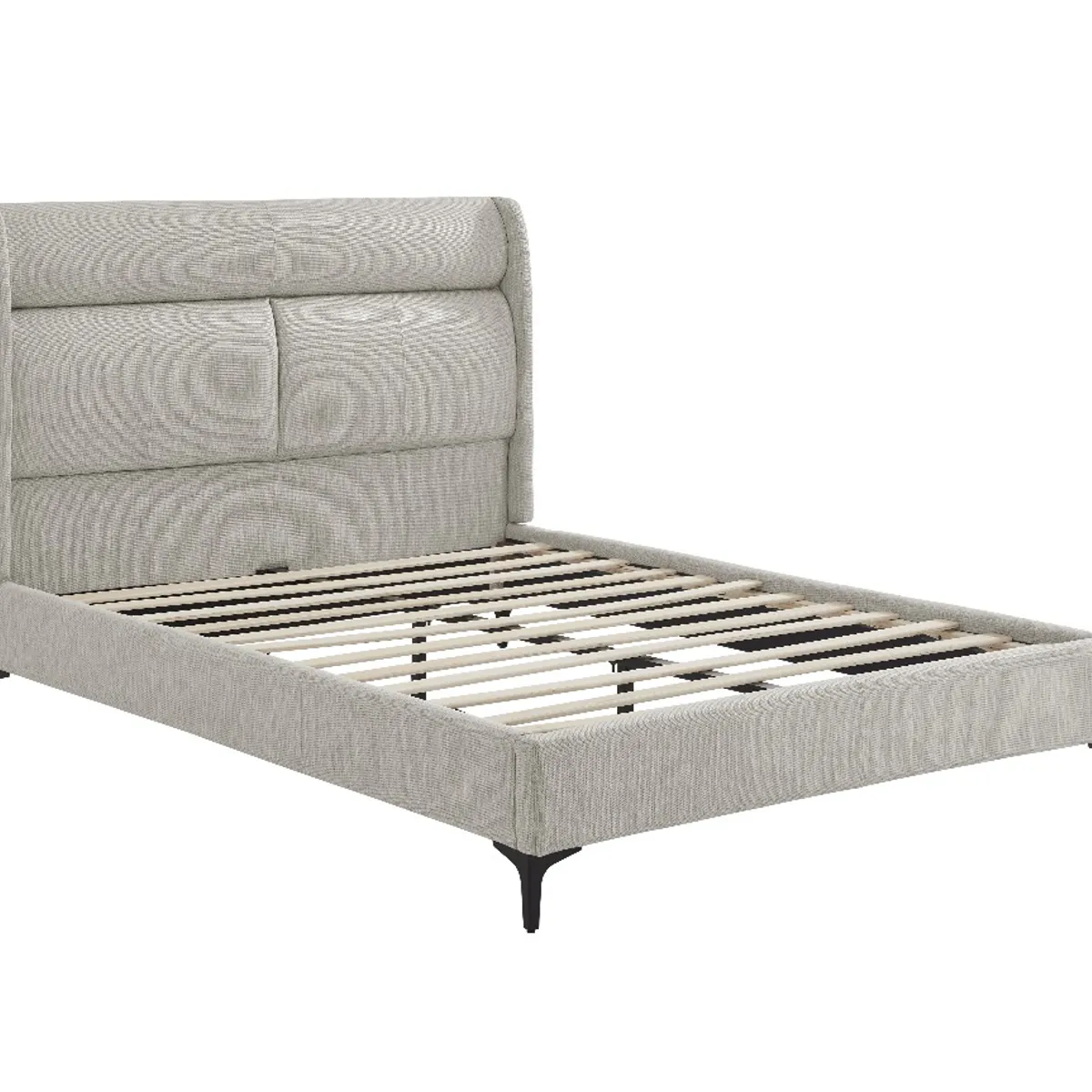 SWEET HOGAR - Cama Europea con respaldo tapizada 2 plazas