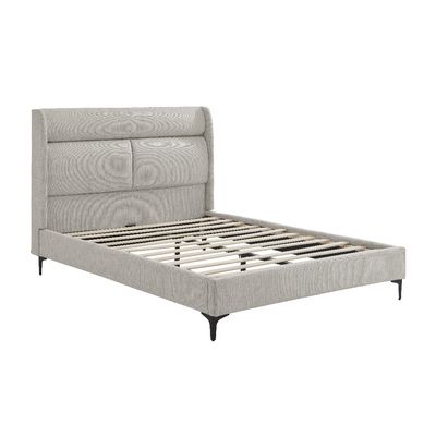 Imagen 2 del producto Cama Europea con respaldo tapizada 2 plazas