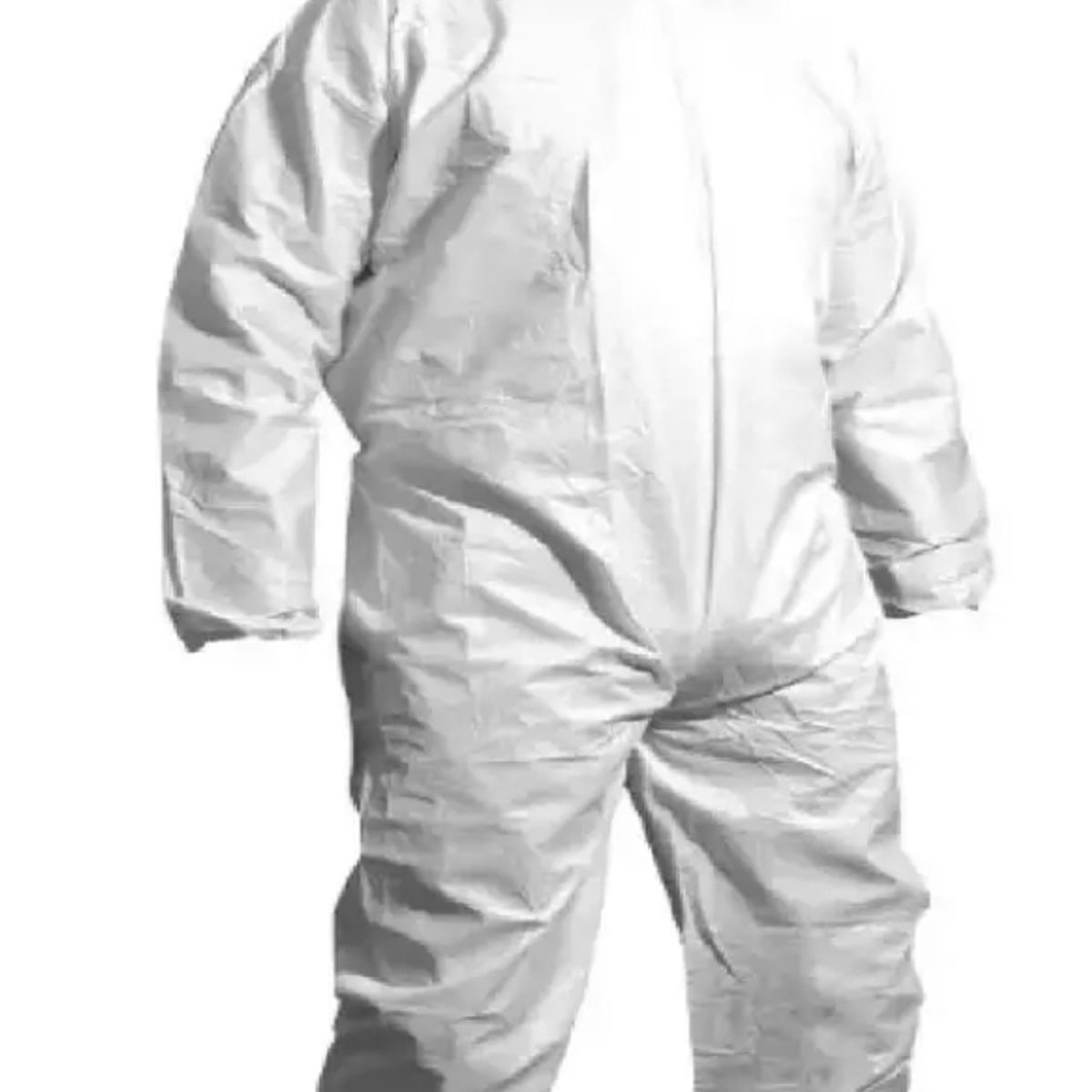 GENERICO - BUZO DESECHABLE 10 UNID COVERALL BLACK WOLF XXL BLANCO