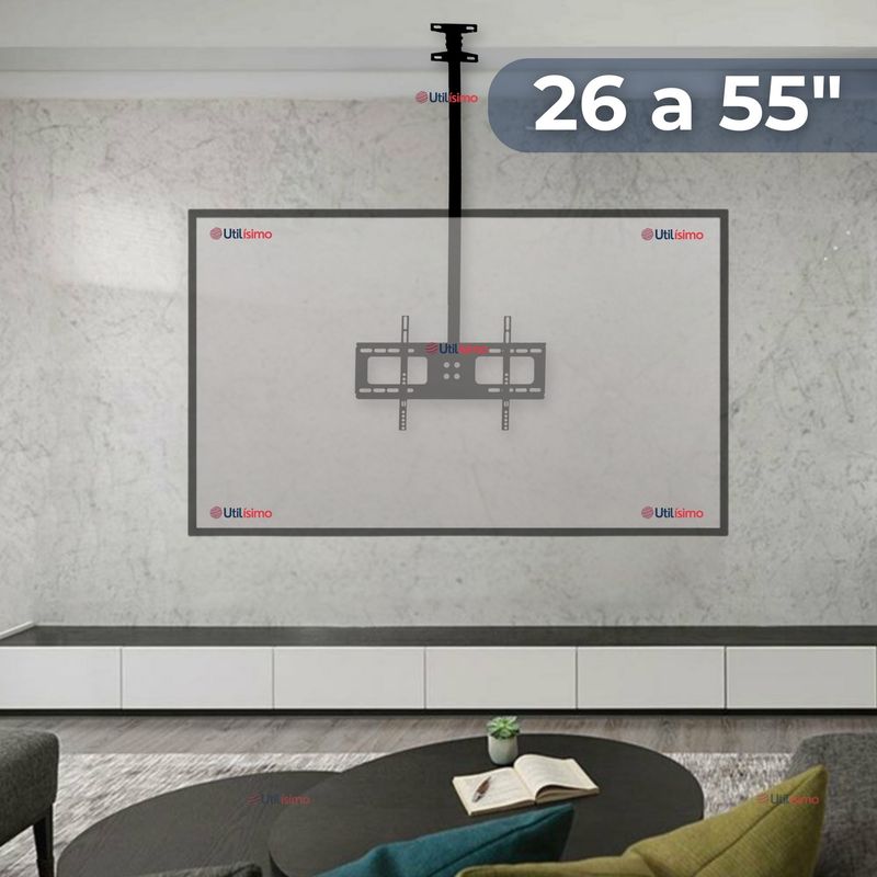 LINE - Soporte TV Techo Pared Ajustable 55Kg 26 a 55 Pulgadas