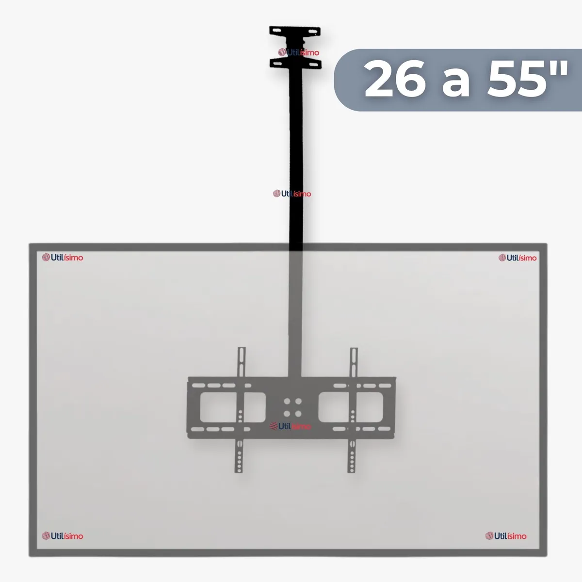 LINE - Soporte TV Techo Pared Ajustable 55Kg 26 a 55 Pulgadas