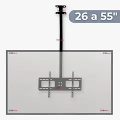 LINE - Soporte TV Techo Pared Ajustable 55Kg 26 a 55 Pulgadas