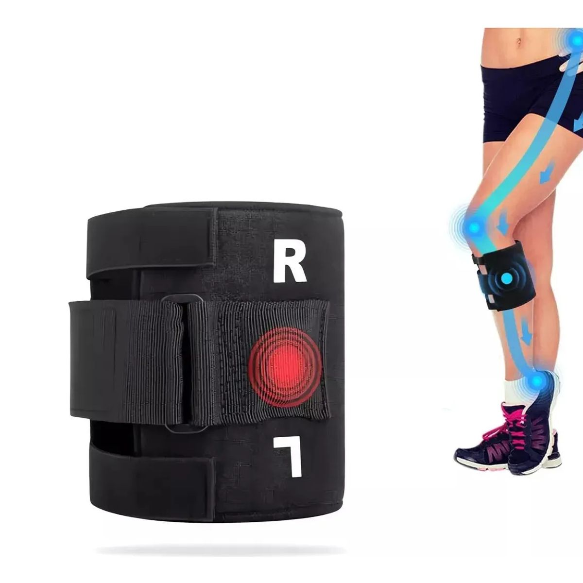 KUANGYE - Rodillera Para Activa-t Alivia Nervio Ciático Dolor Rodilla Negro