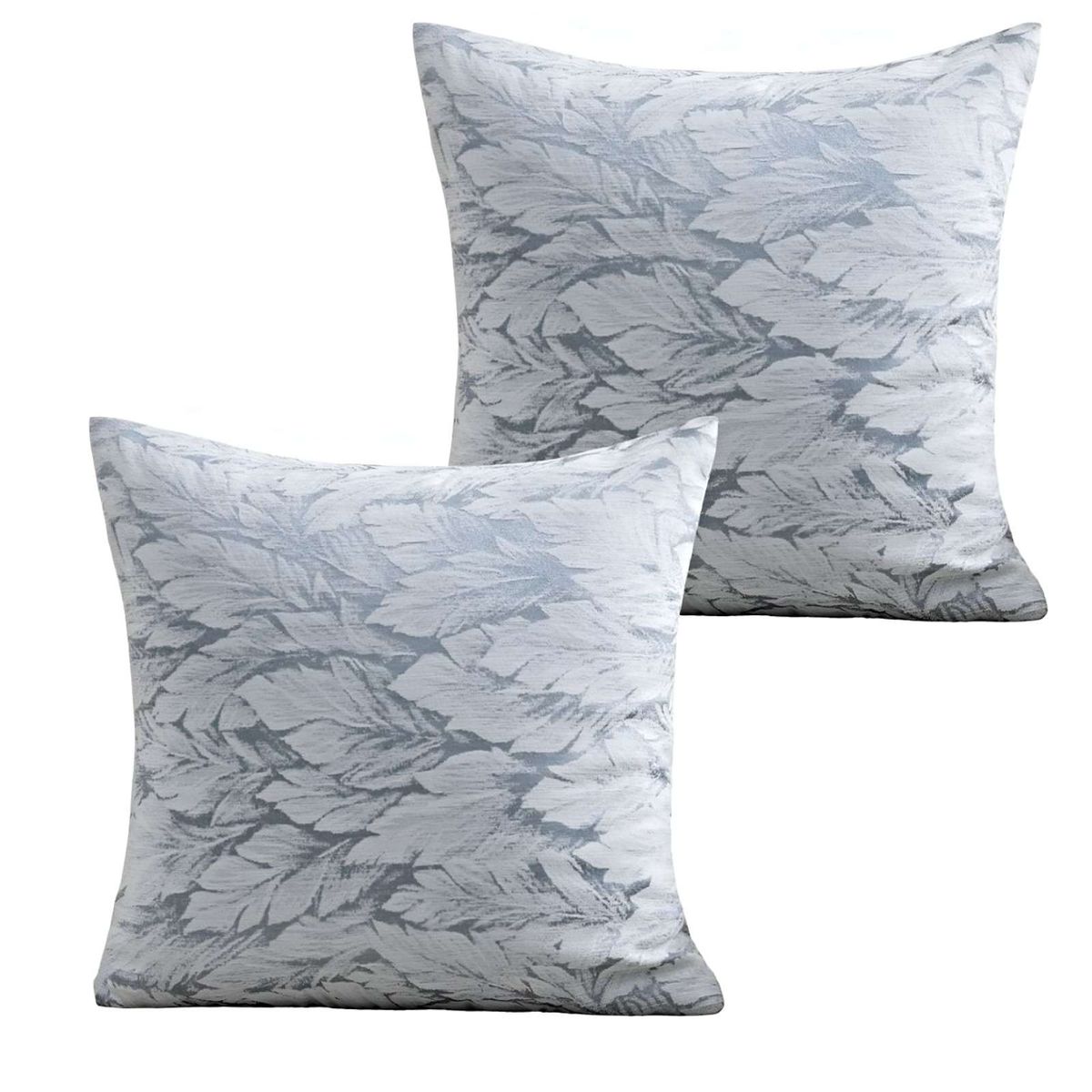 GENERICO - JUEGO DE 2 FUNDAS DE COJINES DISEÑO HOJA 45CM X 45 CM A2