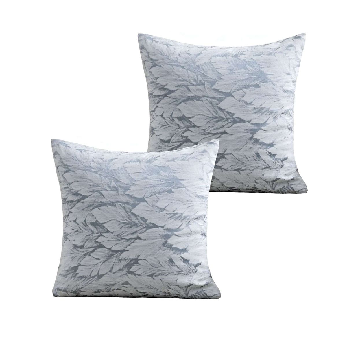 GENERICO - JUEGO DE 2 FUNDAS DE COJINES DISEÑO HOJA 45CM X 45 CM A2