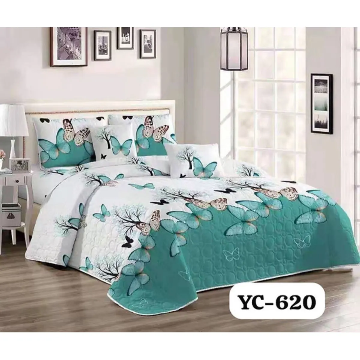 GENERICO - Quilt de Verano 2 plazas Blanco KFL620