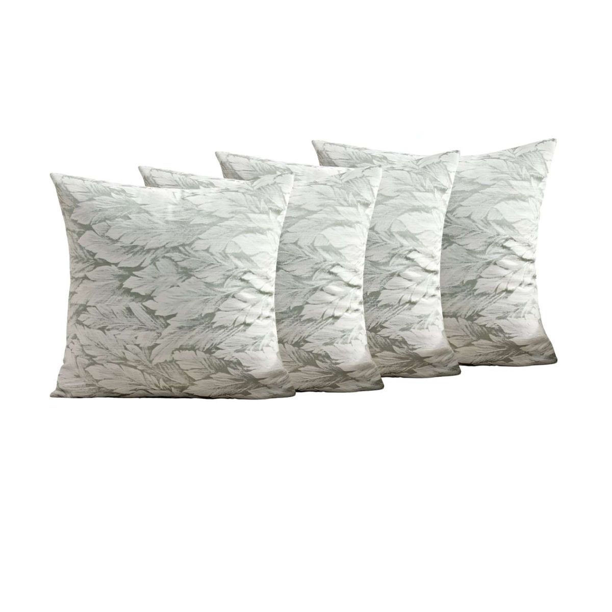 GENERICO - JUEGO DE 4 FUNDAS DE COJINES DISEÑO HOJA 45CM X 45 CM A4