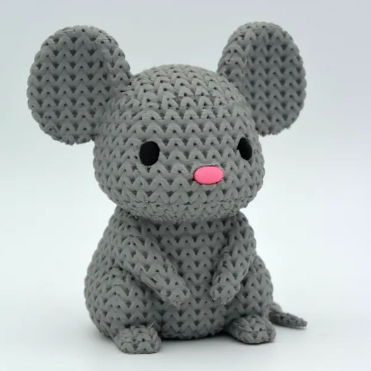 GENERICO - Mini Figura - Ratón Estilo Tejido