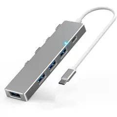 KUANGYE - Adaptador Hub Usb Tipo C - Conector Usb Multiple 3 Puertos