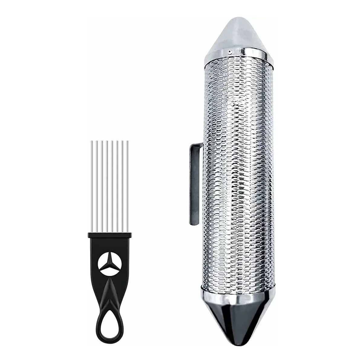 GENERICO - Guiro Torpedo Metalico Con Peine Rmx