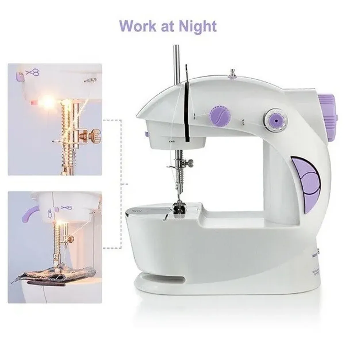 GENERICO - Mini Máquina De Coser Eléctrica Portable Con Pedal