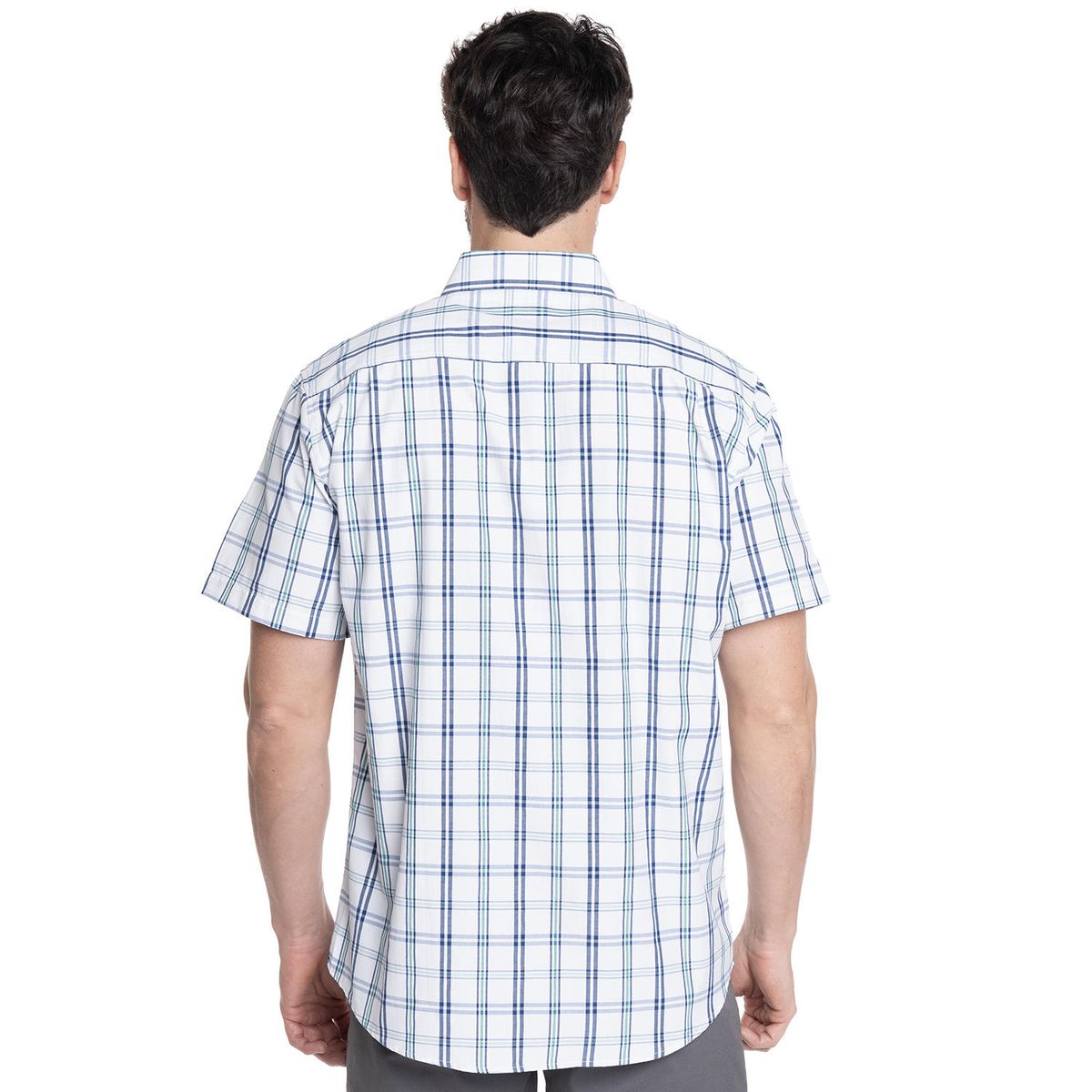 KOTTING - CAMISA HOMBRE MANGA CORTA FANTASÍA CLÁSICA CUELLO SEMI ITALIANO