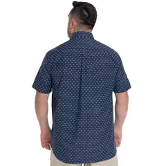 KOTTING - CAMISA HOMBRE MANGA CORTA FANTASÍA ESTAMPADA CUELLO SEMI ITALIANO
