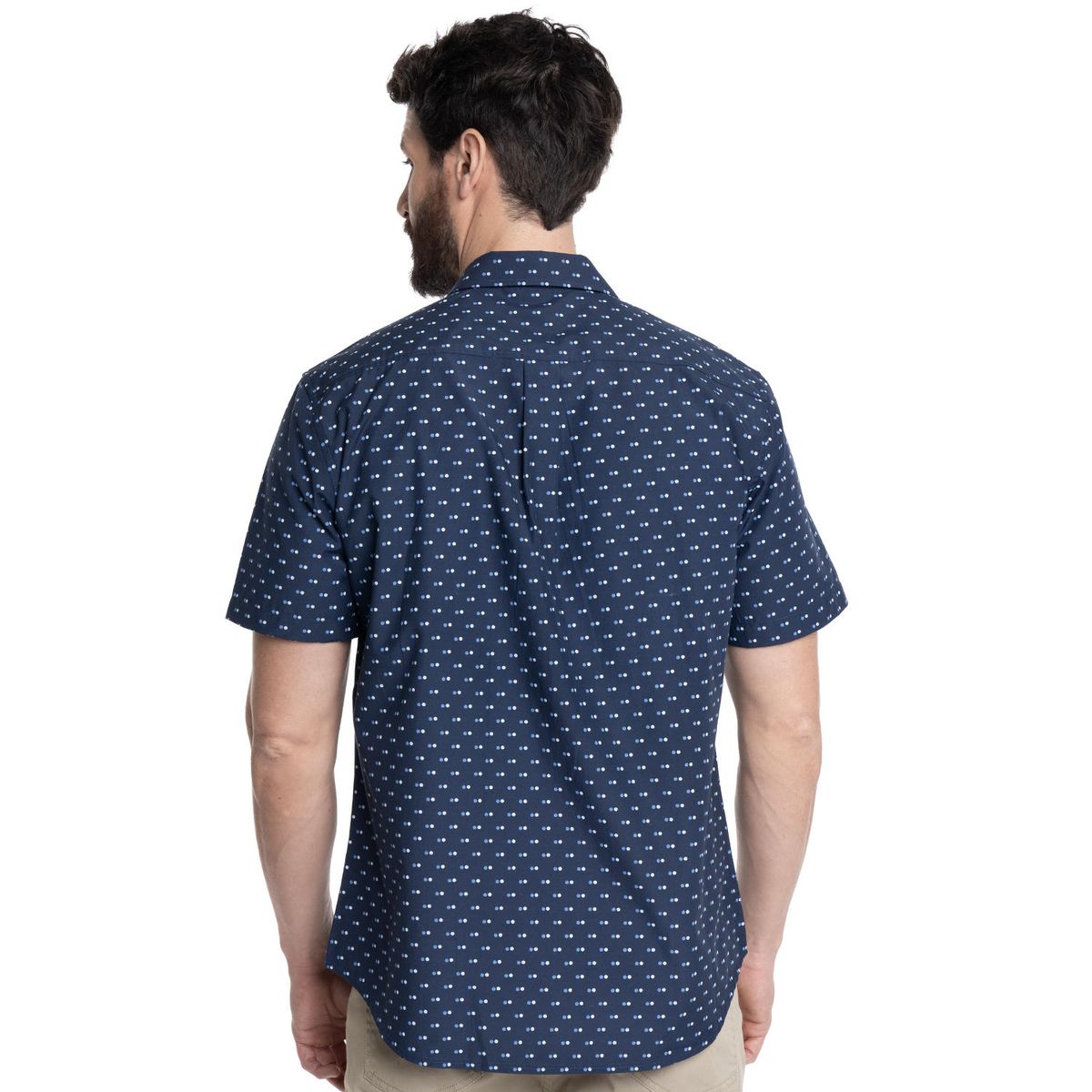 KOTTING - CAMISA HOMBRE MANGA CORTA FANTASÍA ESTAMPADA CUELLO SEMI ITALIANO KOTTING