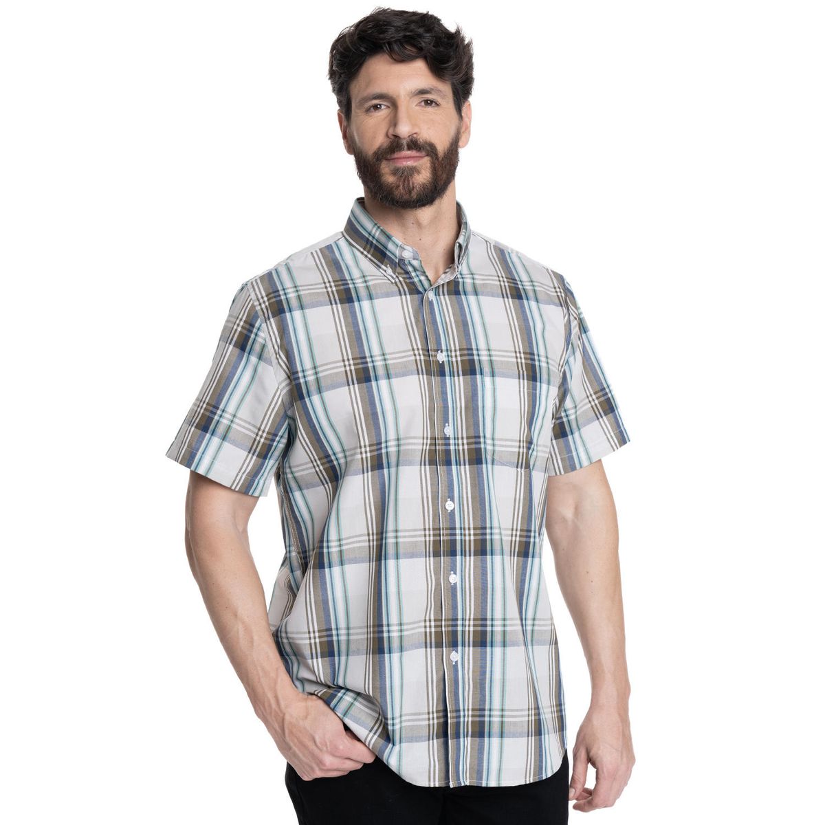 KOTTING - CAMISA HOMBRE MANGA CORTA FANTASÍA PREMIUM CUELLO SEMI ITALIANO - KOTTING