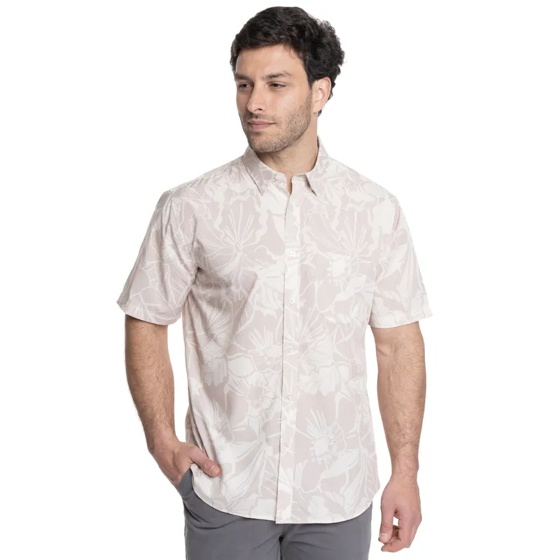 TRUVAL - CAMISA HOMBRE MANGA CORTA ESTAMPADA GUAYABERA TRUVAL