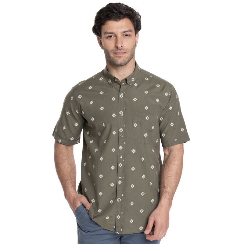TRUVAL - CAMISA HOMBRE MANGA CORTA OXFORD TRUVAL