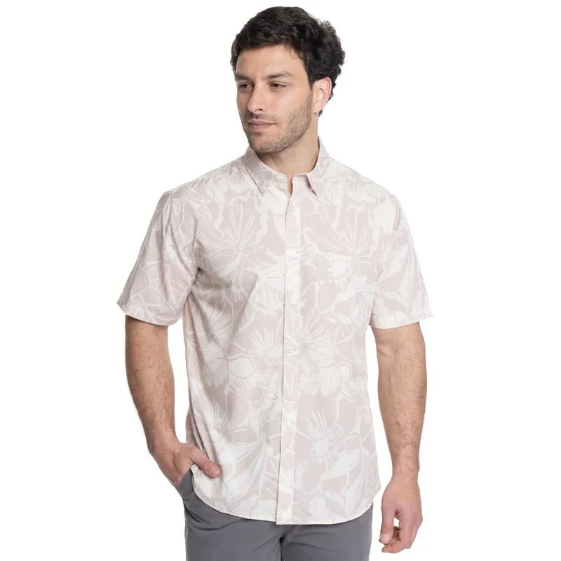 TRUVAL - CAMISA HOMBRE MANGA CORTA ESTAMPADA GUAYABERA TRUVAL