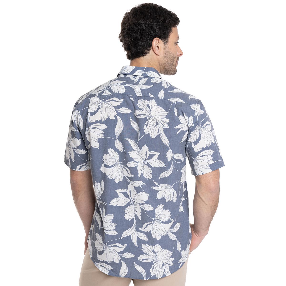 TRUVAL - CAMISA HOMBRE MANGA CORTA ESTAMPADA GUAYABERA TRUVAL