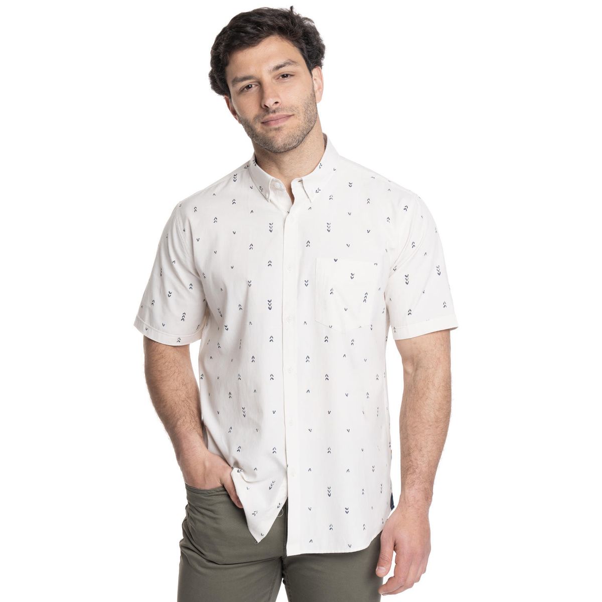 TRUVAL - CAMISA HOMBRE MANGA CORTA OXFORD TRUVAL