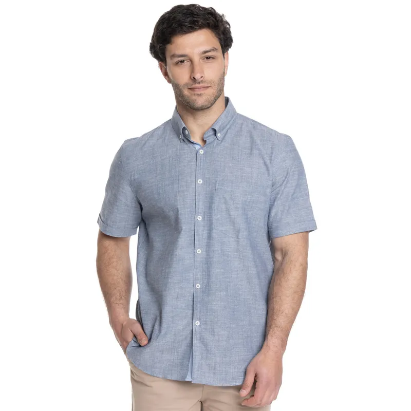 TRUVAL - CAMISA HOMBRE MANGA CORTA SLUB SPORT TRUVAL