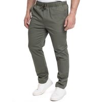 PANTALÓN HOMBRE JOGGER FRENTE PLANO PRETINA ELASTICADA -
