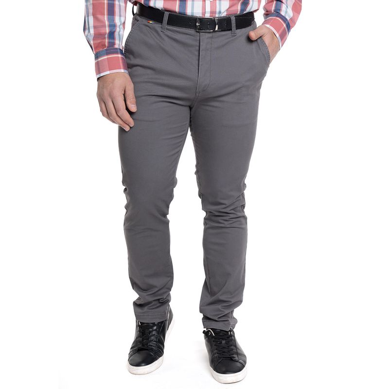 TRUVAL - PANTALÓN HOMBRE FRENTE PLANO SPANDEX TRUVAL