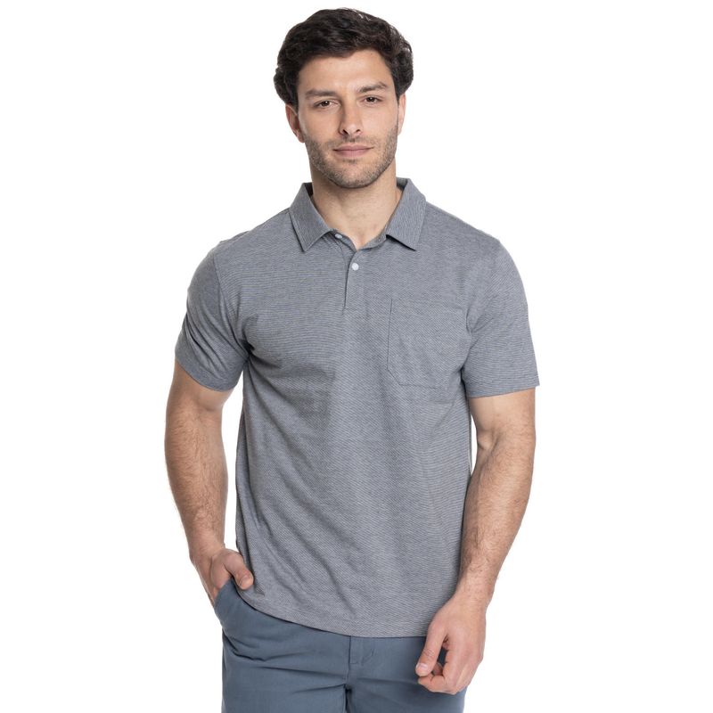 TRUVAL - POLERA HOMBRE CUELLO POLO BOLSILLO ONE BY ONE TRUVAL