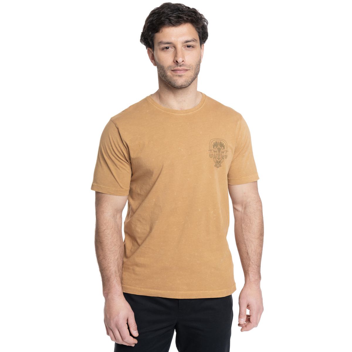 TRUVAL - POLERA HOMBRE LOGO MODA CUELLO REDONDO TRUVAL