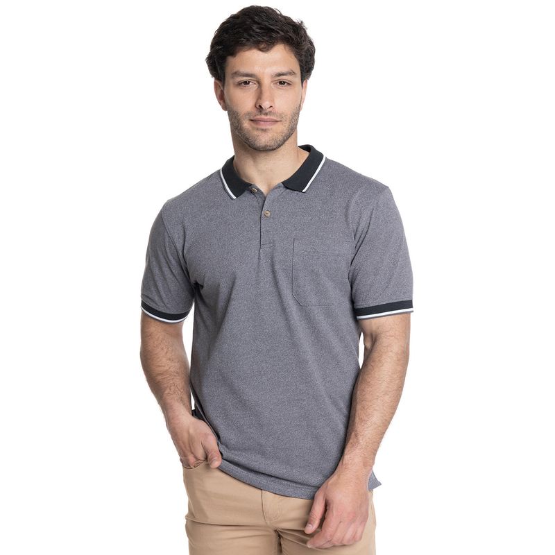 TRUVAL - POLERA HOMBRE CUELLO POLO PIQUÉ TRUVAL