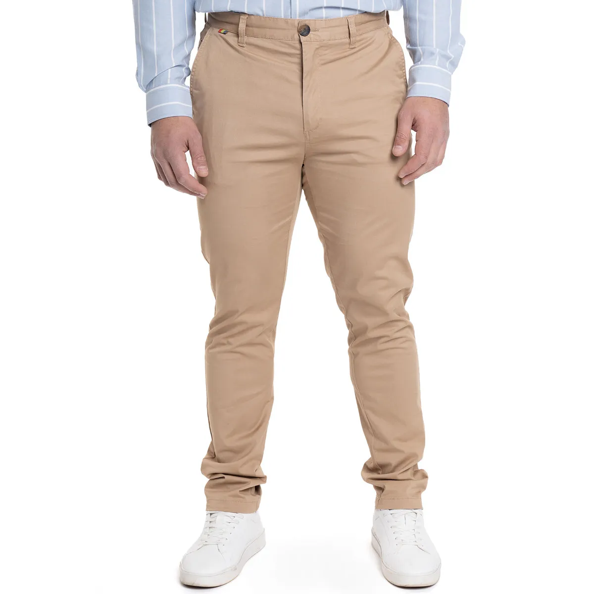 TRUVAL - PANTALÓN HOMBRE FRENTE PLANO SPANDEX TRUVAL